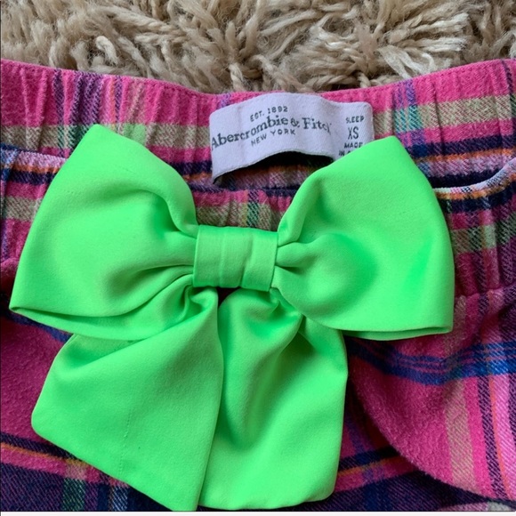 Super Cute Plaid Abercrombie Sleep Shorts - Picture 2 of 2